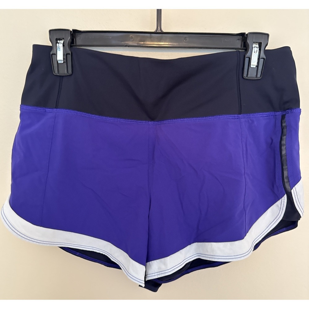 Athleta Shorts Womens Small Running Free‎ Colorblock Purple Multi
